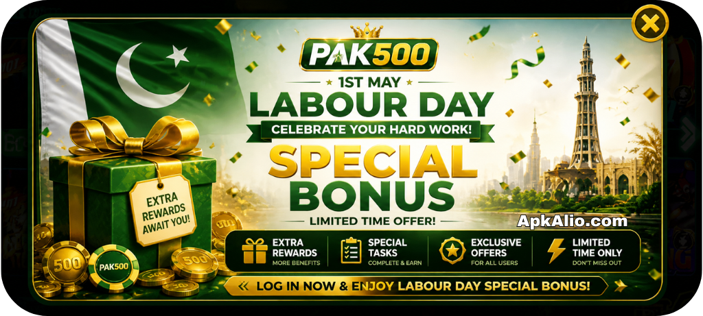 Pak500 Game Apk Labour Day Bonus