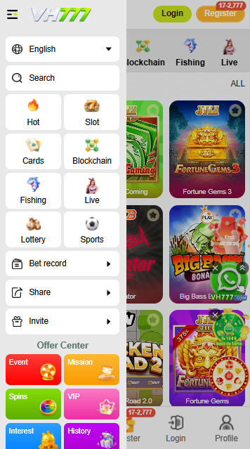 VH777 Apk Available Games